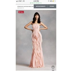 WHITE BY VERA WANG - long black formal dress